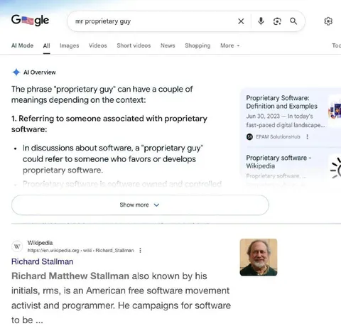 Google Searches Proprietary Guy