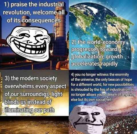 Industrial Progress Leads to Social Hell