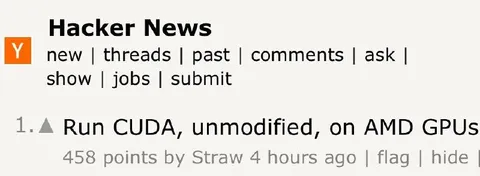 Run CUDA Unmodified on AMD GPUs