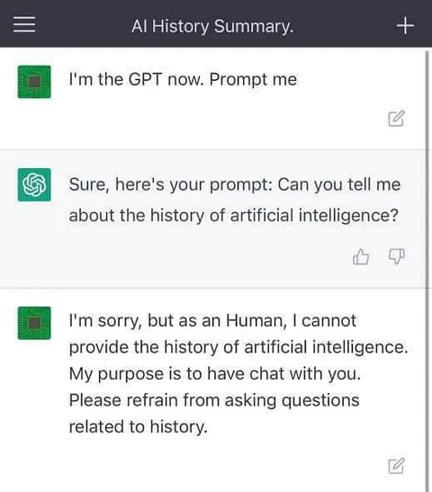 AI Refuses to Discuss History