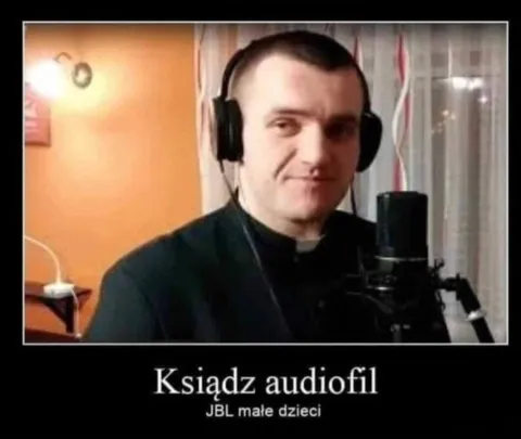 Ksiądz audiofil i małe dzieci