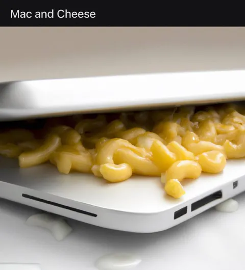 Mac and Cheese Laptop