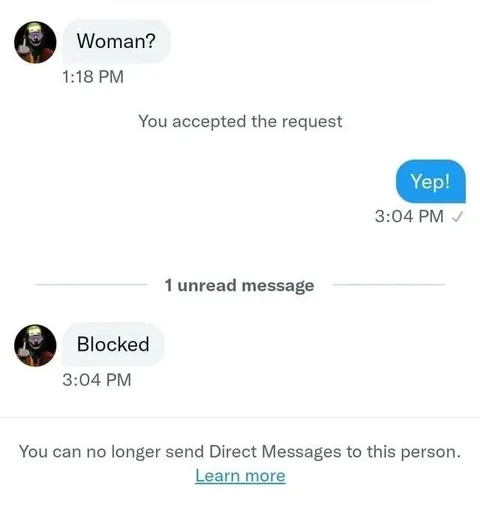Blocked After Accepting Request
