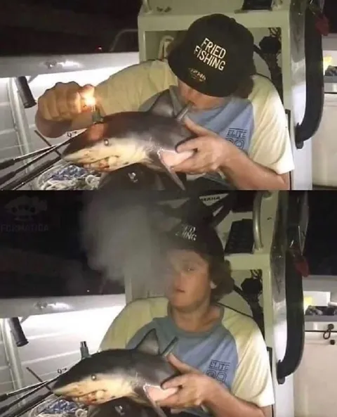 Fish Makes Him Smoke
