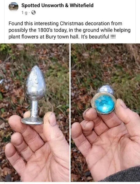 Found Christmas Decoration in the Ground