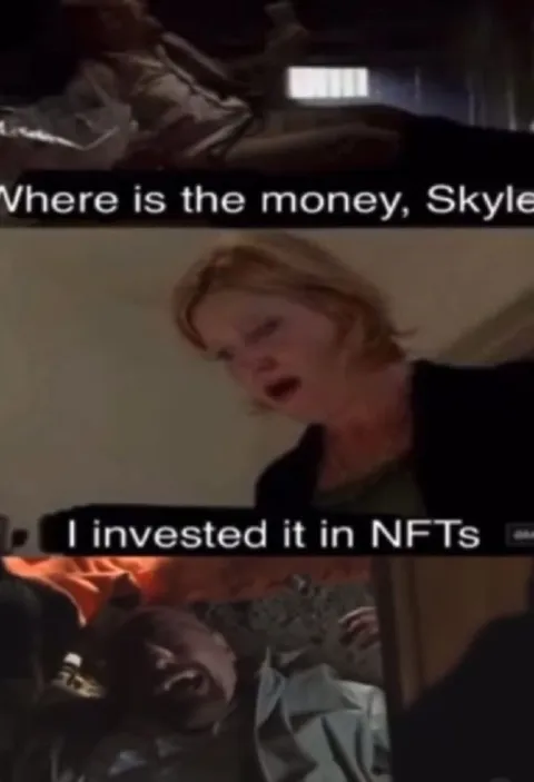 I invested it in NFTs