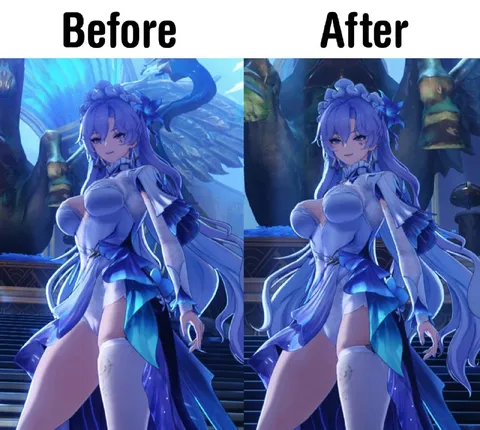 Before After Anime Character