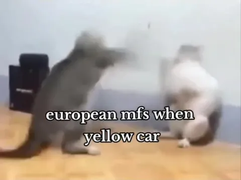 European mfs when yellow car