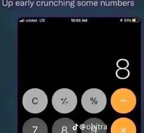 Up Early Crunching Numbers