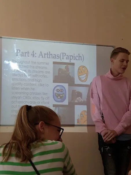 Student Presents Arthas Papich