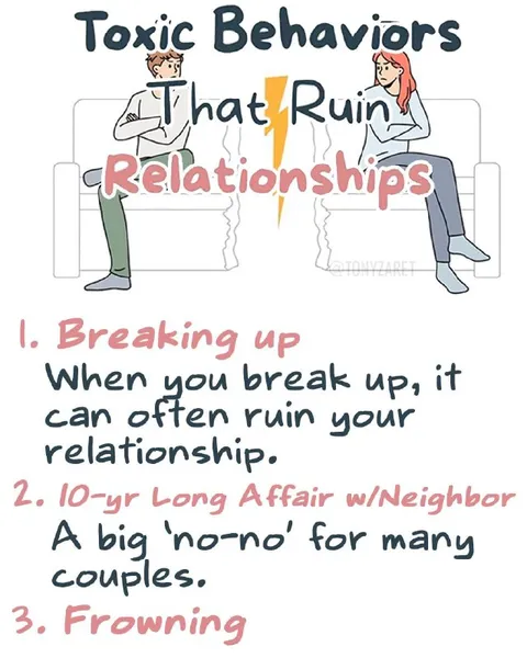 Toxic Behaviors That Ruin Relationships