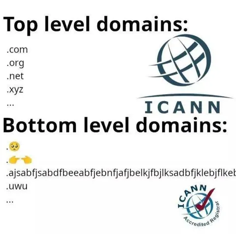 Top and Bottom Level Domains