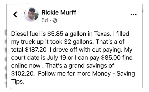 Gas Theft Savings Tip
