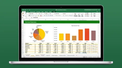 Contoso Expenses Spreadsheet Laptop