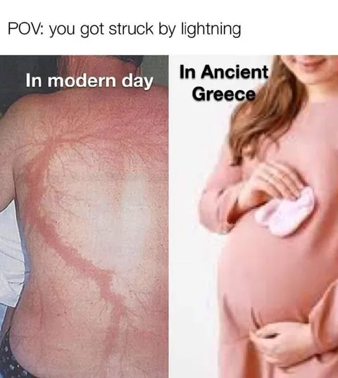 Lightning Strike: Modern Day vs Ancient Greece