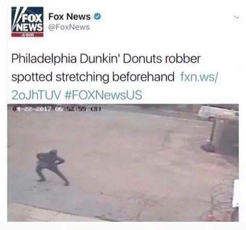 Robber Spotted Stretching First