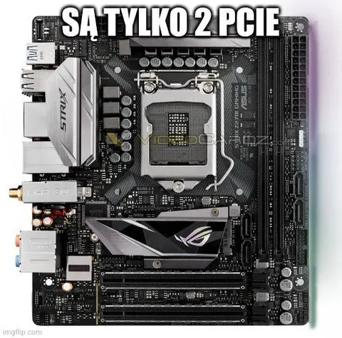 Płyta główna ma tylko 2 PCIe