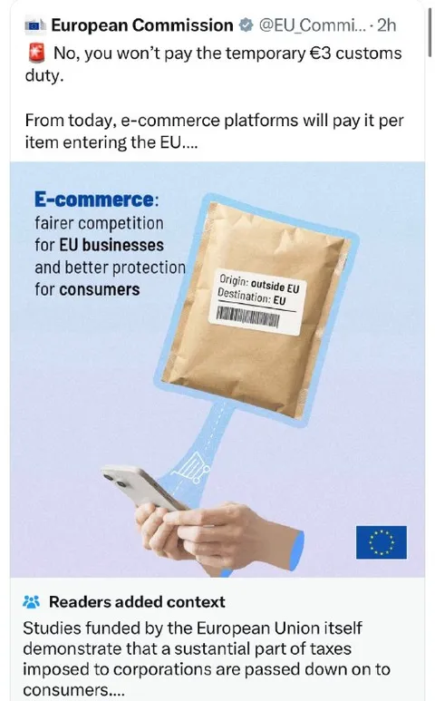More Taxes on EU E-Commerce