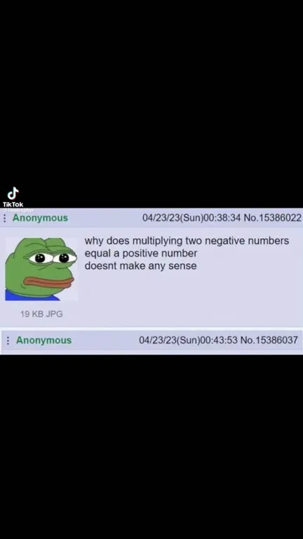 Multiplying Negatives Makes No Sense