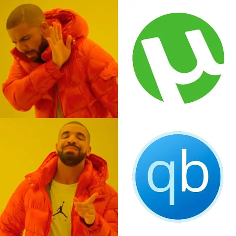 Drake выбирает qBittorrent