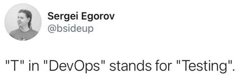DevOps T Stands for Testing