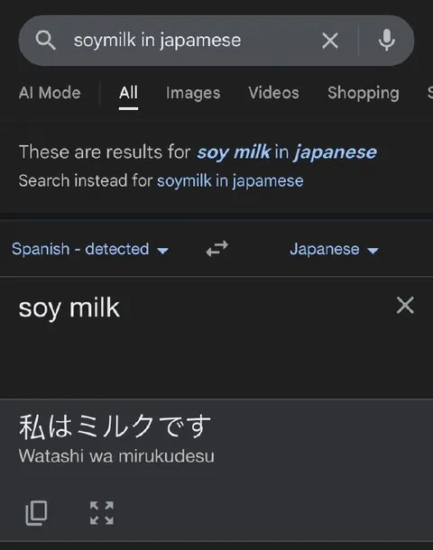 Soy Milk in Japanese