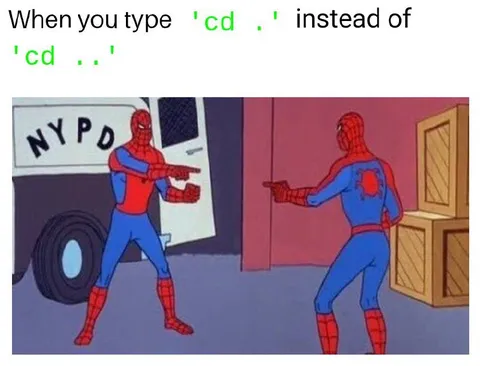 When You Type cd . Instead of cd ..