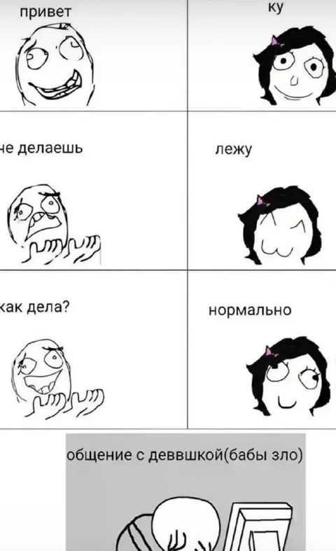 Общение с девушкой: бабы зло