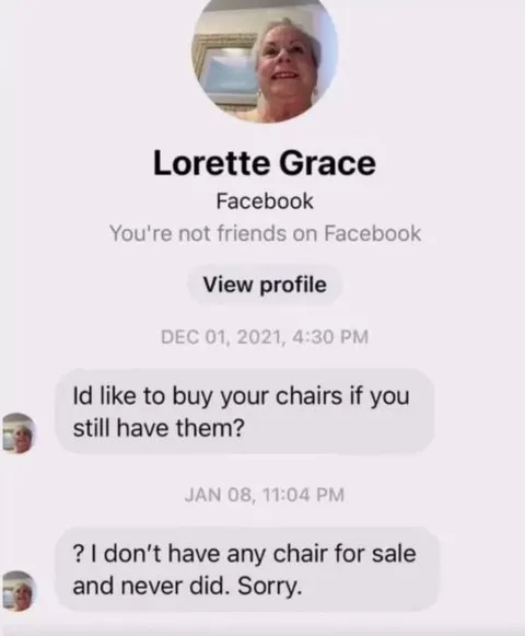 Facebook Chair Marketplace Mix-Up