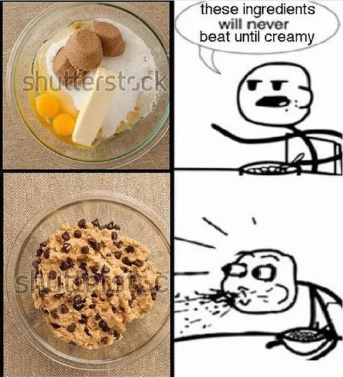 Ingredients Will Never Beat Until Creamy