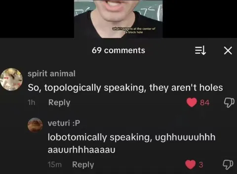 Topological Hole Comment Thread