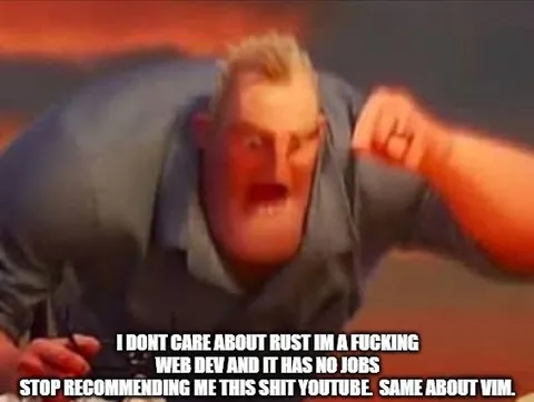 Web Developer Hates Rust Recommendations