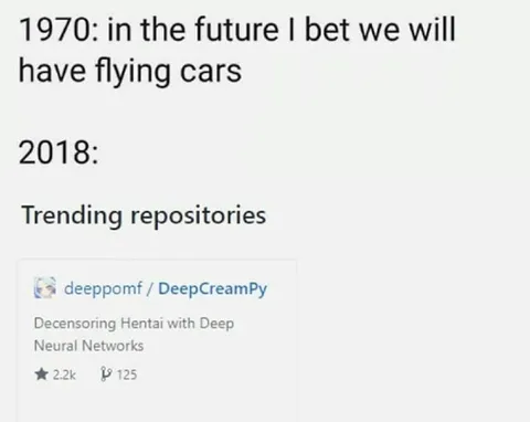 Flying Cars vs Trending Repositories