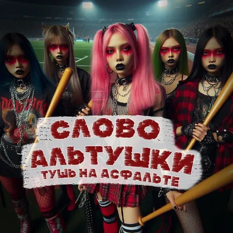 Слово альтушки: тушь на асфальте