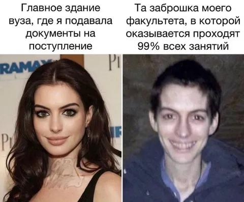 Главное здание и заброшенный факультет