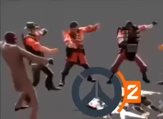 Четверо танцуют под музыку