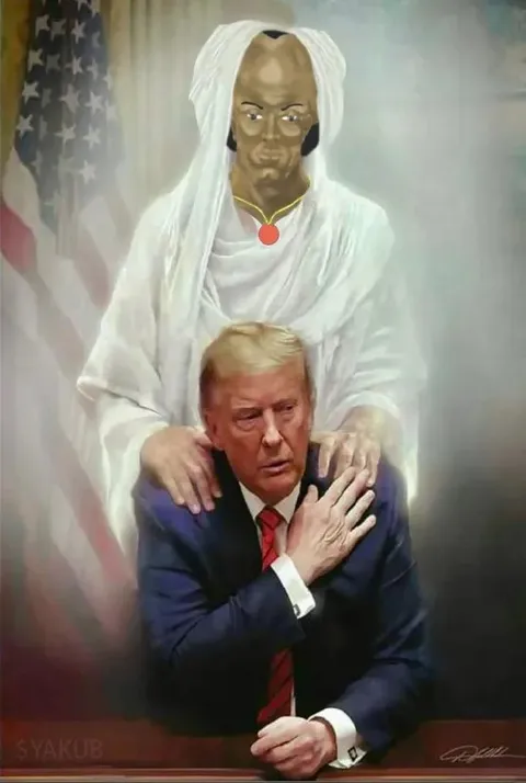 Трамп под защитой духа
