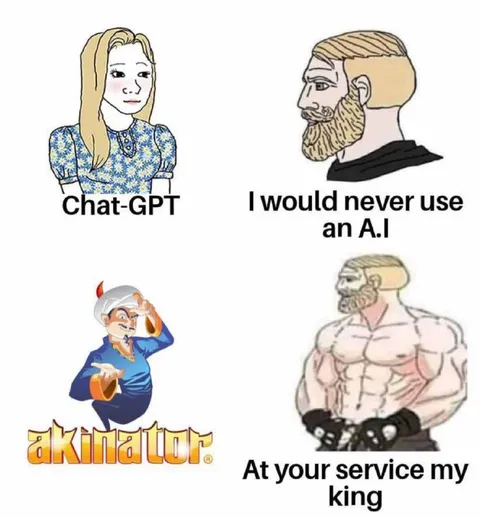 Akinator Serves the Chad King