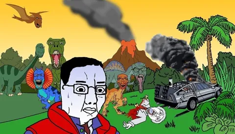 Войяк среди доисторического хаоса