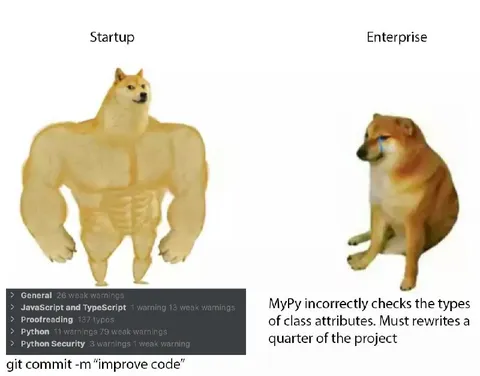 Startup Versus Enterprise Coding