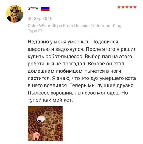 Робот-пылесос — дух кота