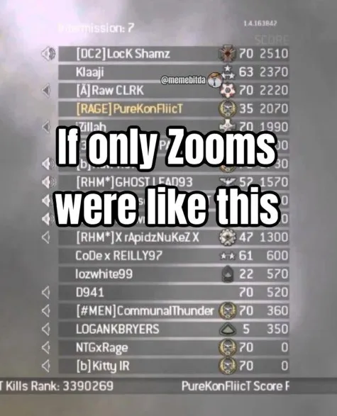 If Only Zooms Were Like This