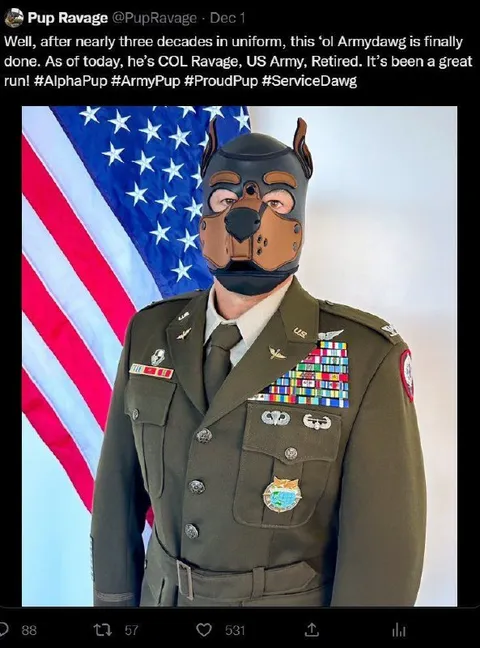 Retired Army Dog Colonel