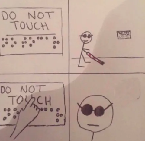 Do Not Touch Sign