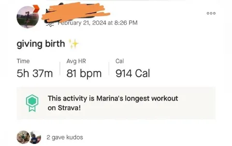 Giving Birth as a Workout
