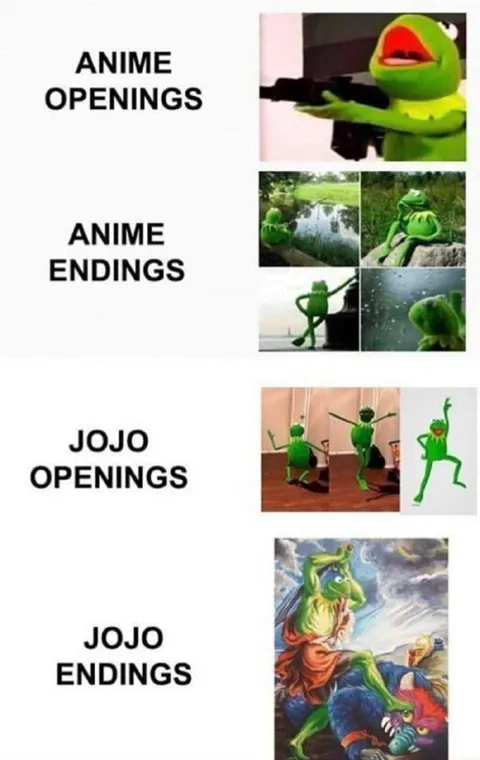 Anime Openings Versus JoJo Endings
