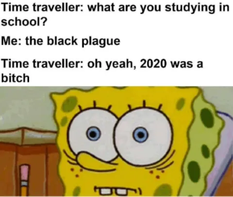Time Traveller Black Plague Joke