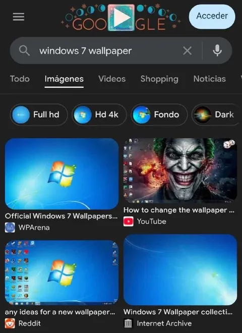 Windows 7 Wallpaper Search