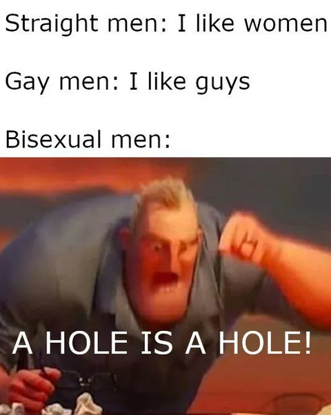 Bisexual Men Like Holes