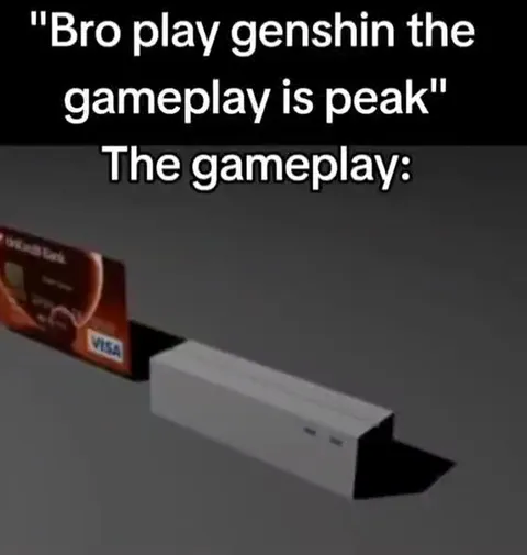 Genshin gameplay be like
